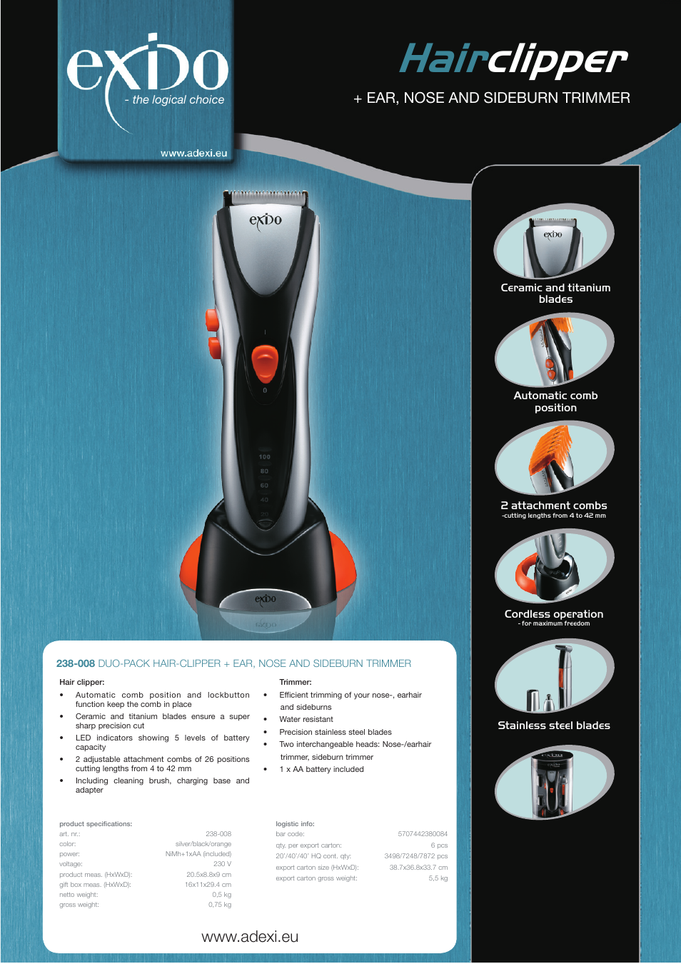 Melissa 238008 User Manual | 1 page