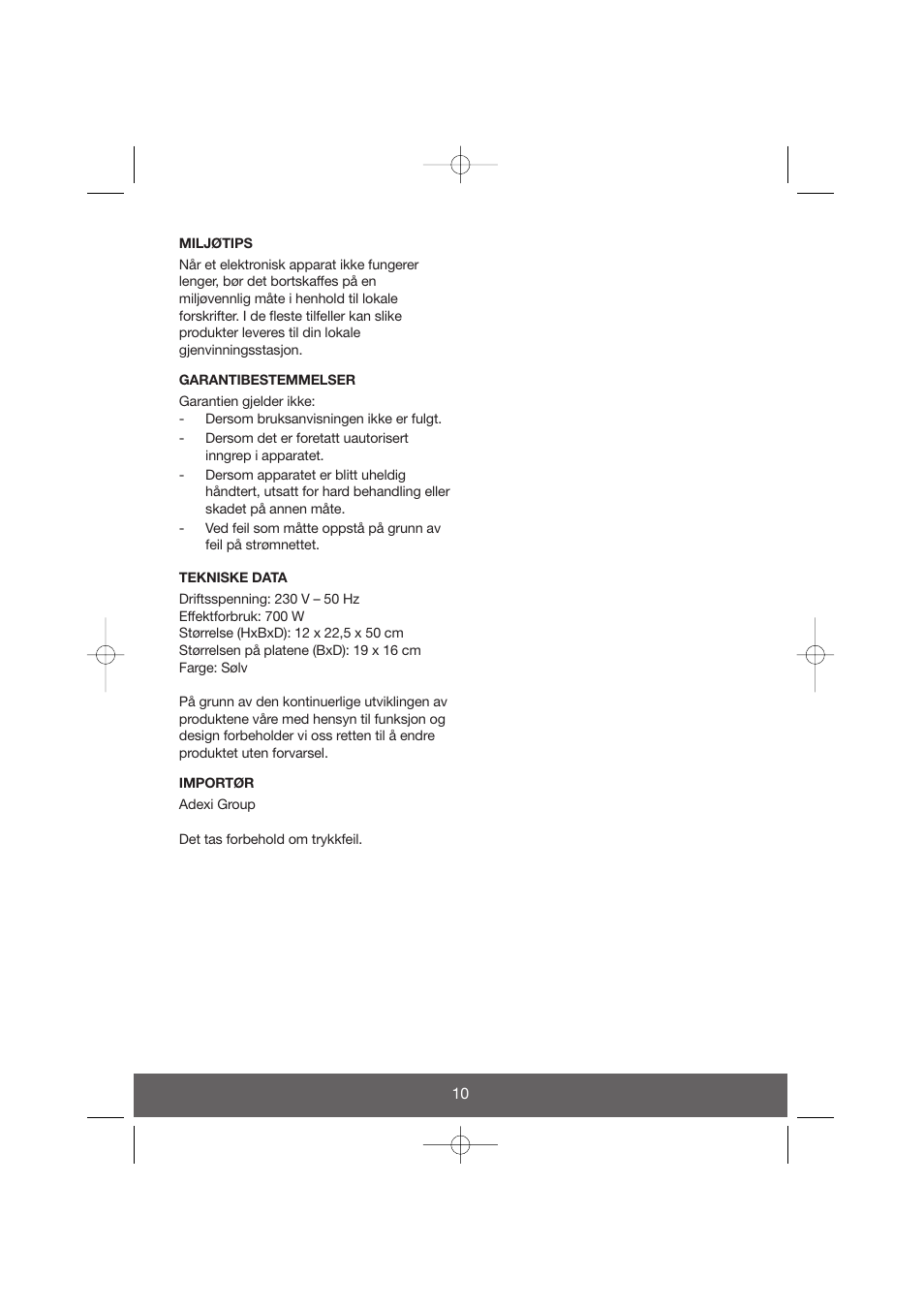 Melissa Health Grill 643-034 User Manual | Page 10 / 26