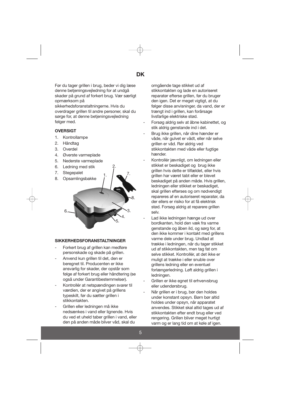 Melissa Health Grill 643-034 User Manual | Page 5 / 26