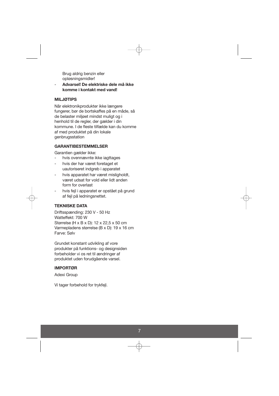 Melissa Health Grill 643-034 User Manual | Page 7 / 26