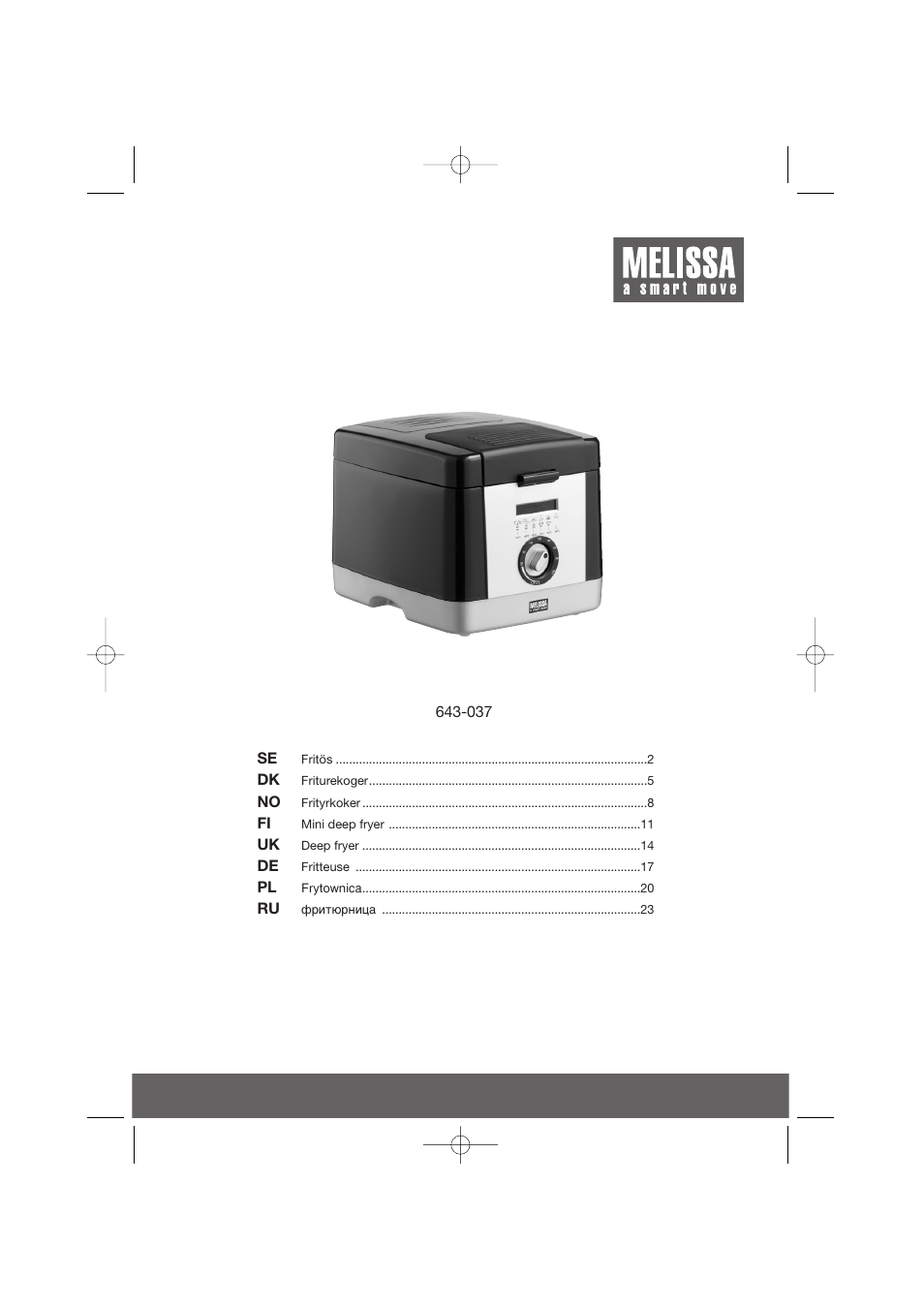 Melissa 643-037 User Manual | 26 pages