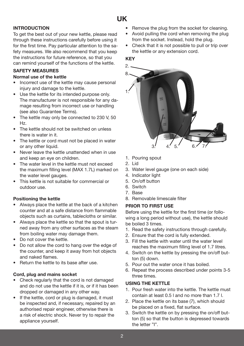 Melissa 645-096 User Manual | Page 2 / 34