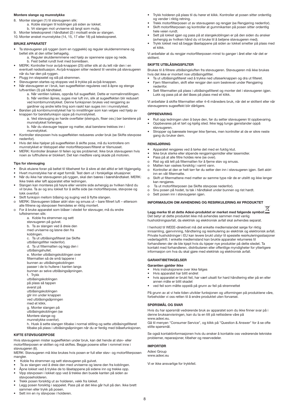Melissa 240-006 User Manual | Page 8 / 18