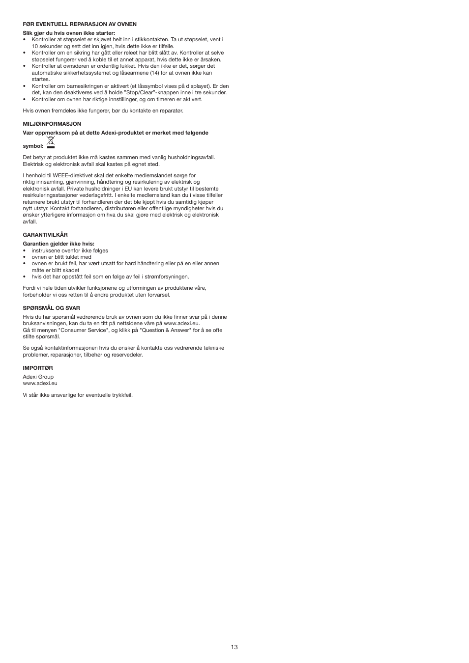 Melissa 253-018 User Manual | Page 13 / 30