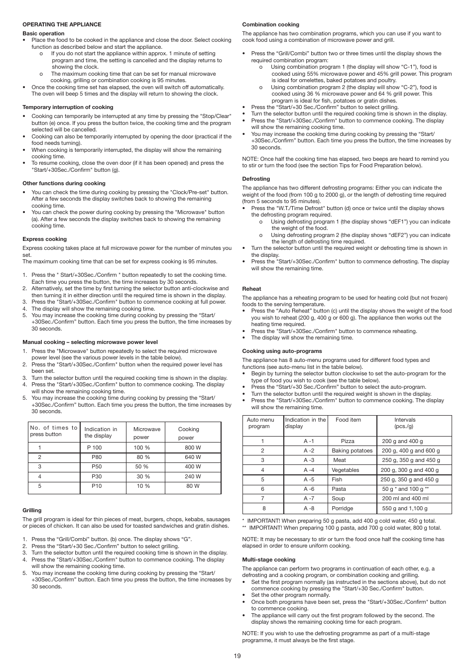 Melissa 253-018 User Manual | Page 19 / 30