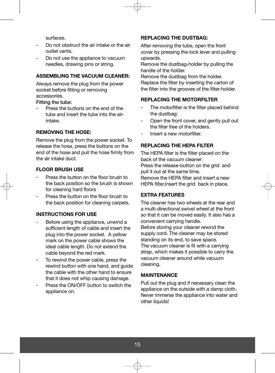 Melissa 640-049 User Manual | Page 15 / 27