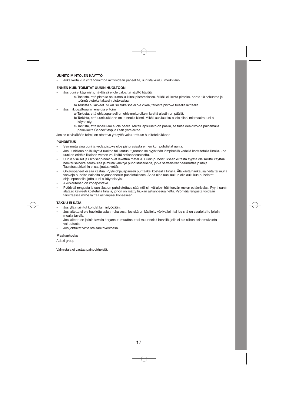 Melissa 253-001 User Manual | Page 17 / 35