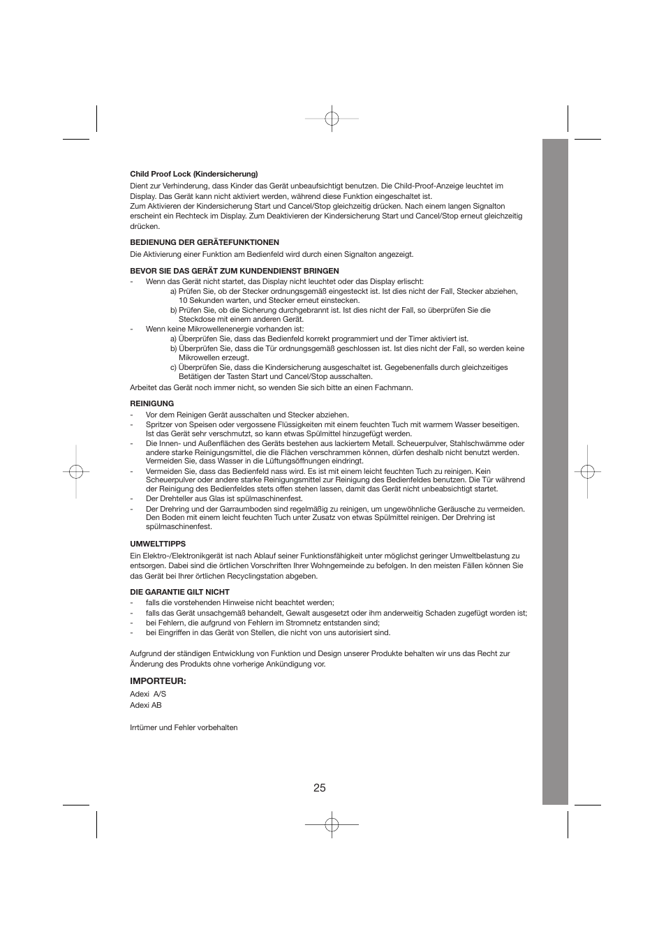 Melissa 253-001 User Manual | Page 25 / 35