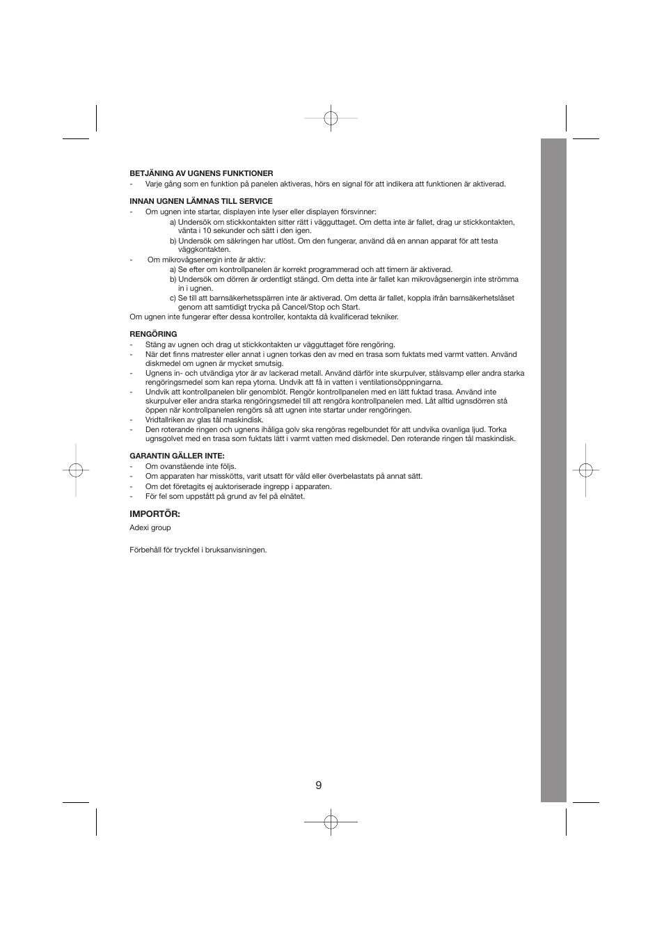 Melissa 253-001 User Manual | Page 9 / 35