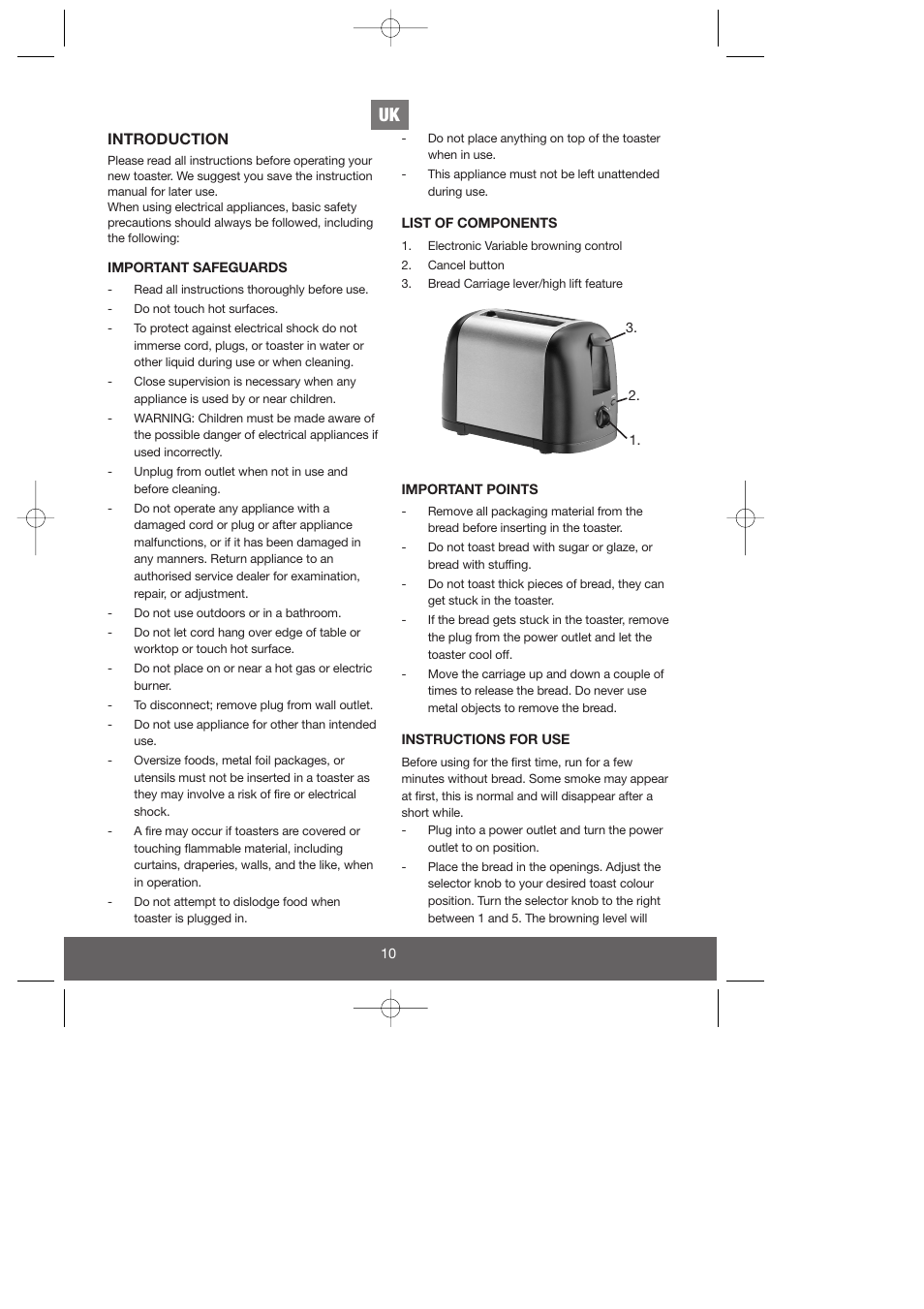 Introduction | Melissa 643-040/74 User Manual | Page 10 / 19