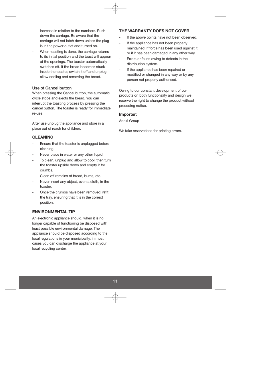 Melissa 643-040/74 User Manual | Page 11 / 19