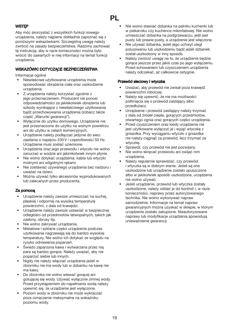 Melissa COFFEMAKER 245-069 User Manual | Page 19 / 22