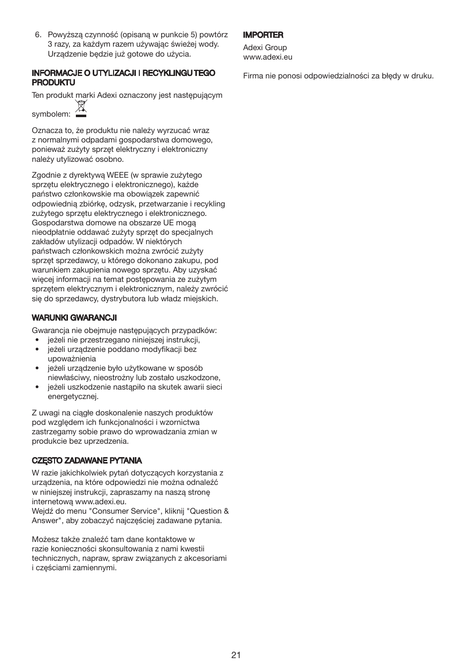 Melissa COFFEMAKER 245-069 User Manual | Page 21 / 22