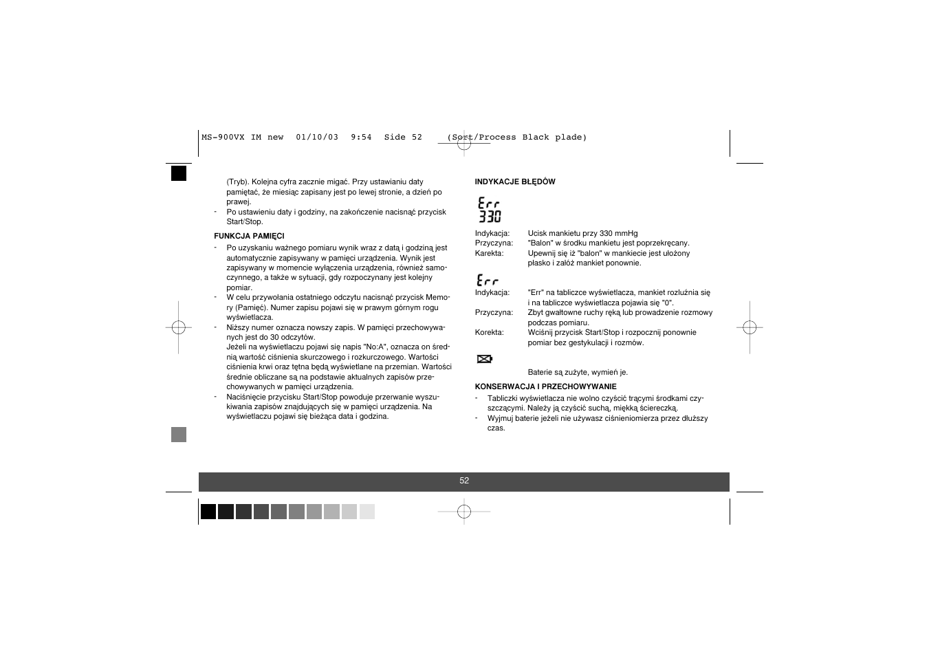 Melissa 630-010 User Manual | Page 52 / 61