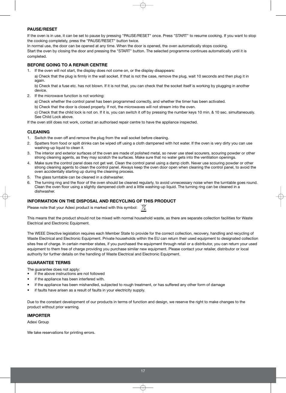 Melissa 653103 User Manual | Page 17 / 25