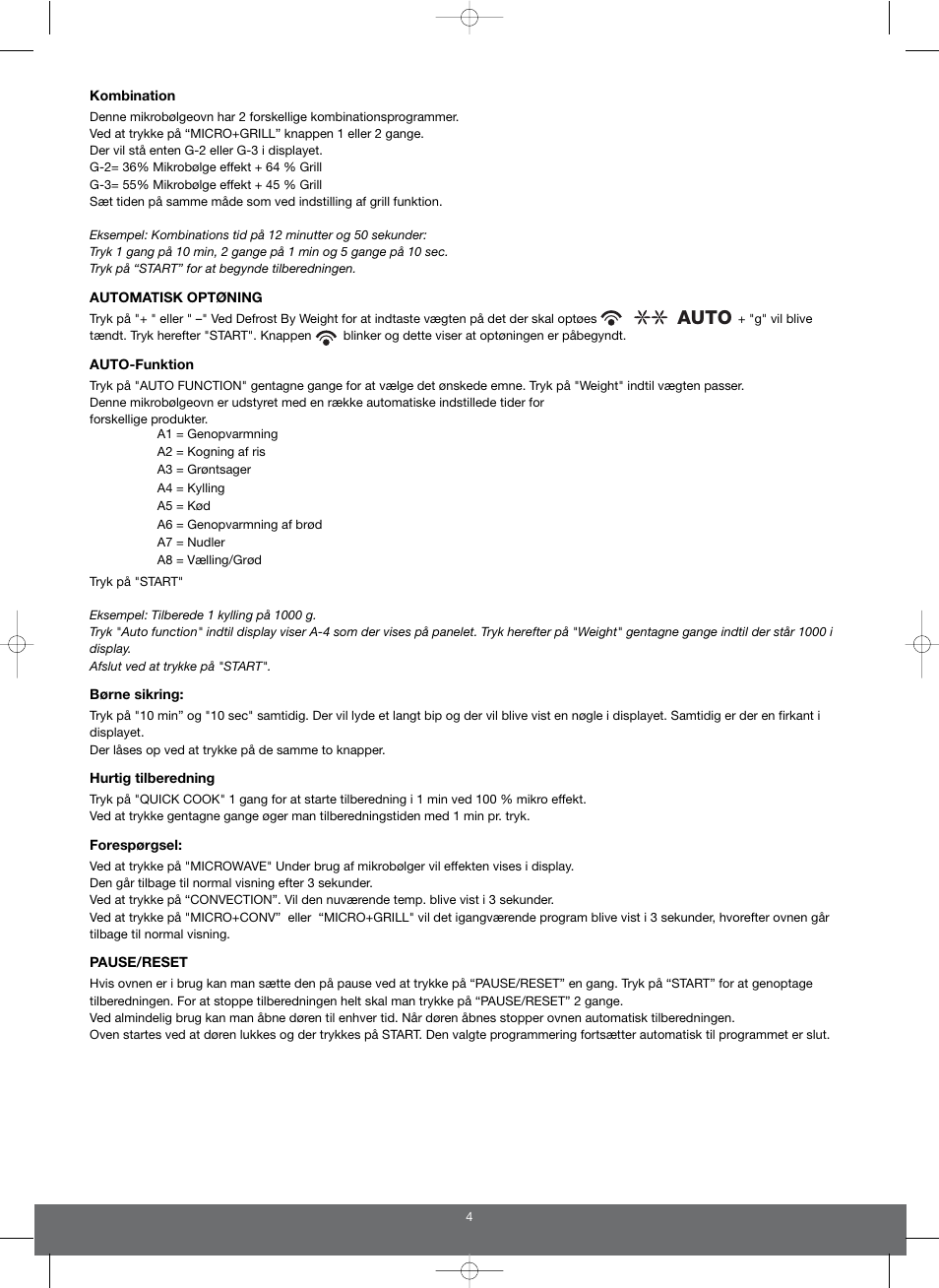 Auto | Melissa 653103 User Manual | Page 4 / 25