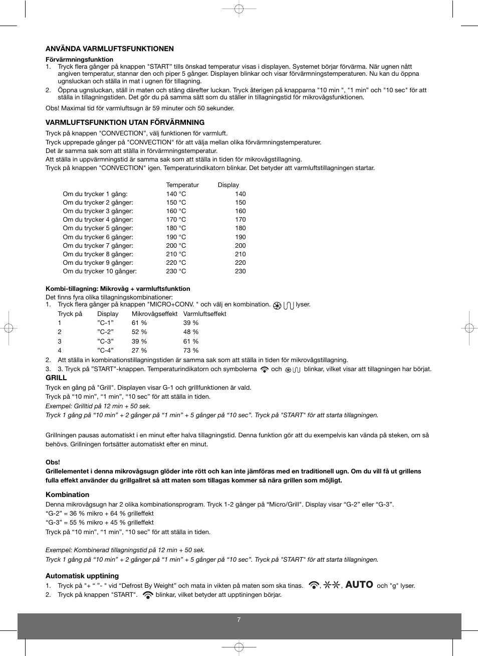 Auto | Melissa 653103 User Manual | Page 7 / 25