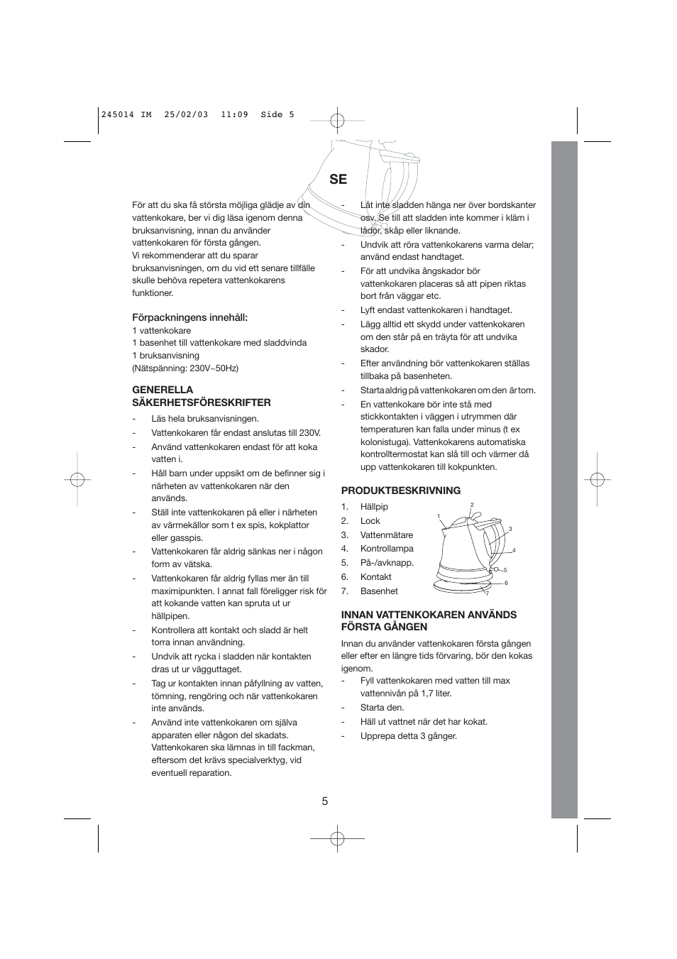 Melissa 245-014 User Manual | Page 5 / 25