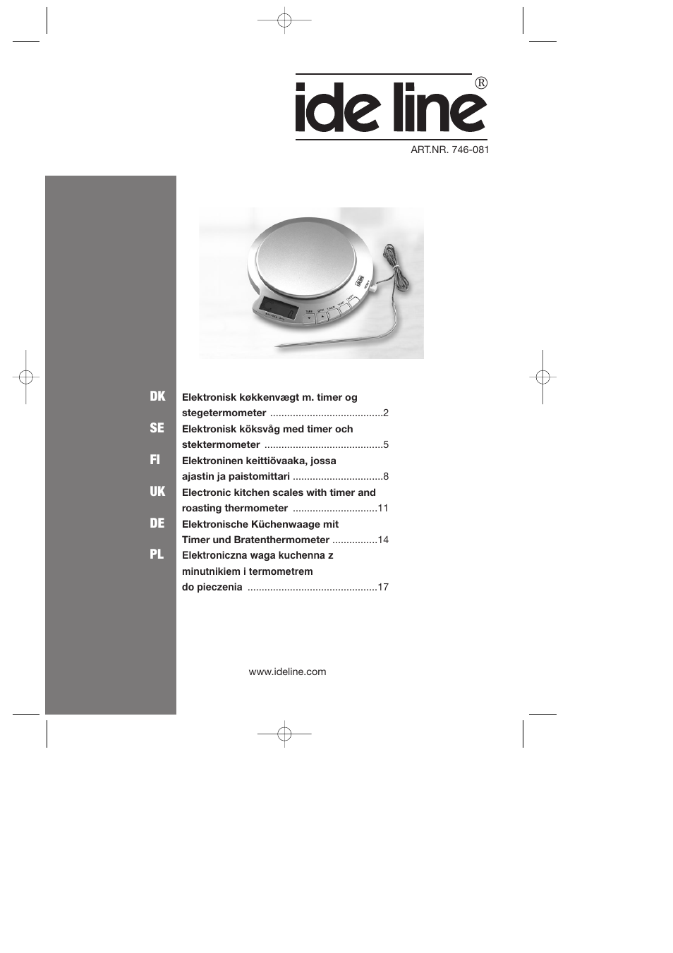 Melissa ide line 746-081 User Manual | 19 pages