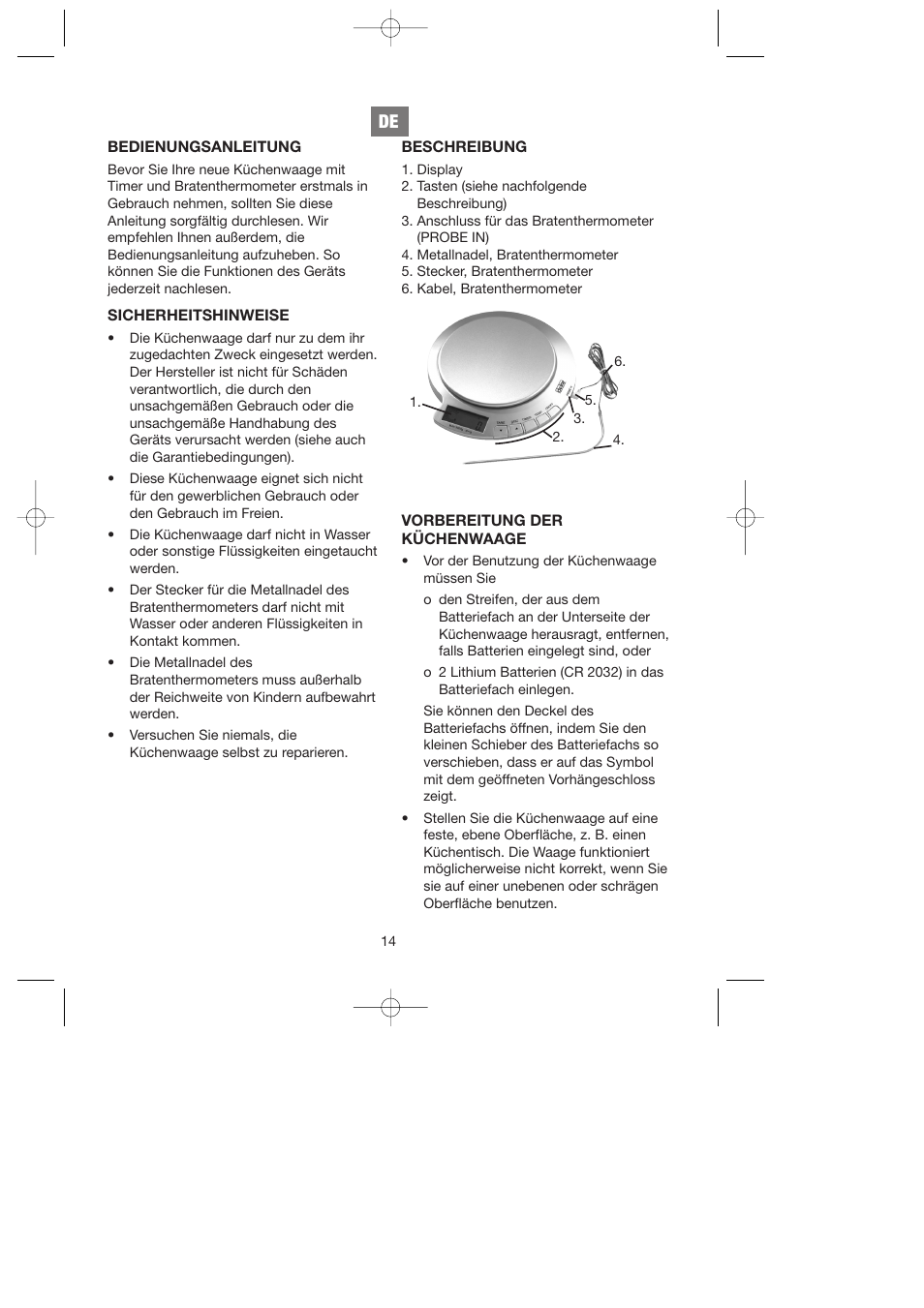 Melissa ide line 746-081 User Manual | Page 14 / 19