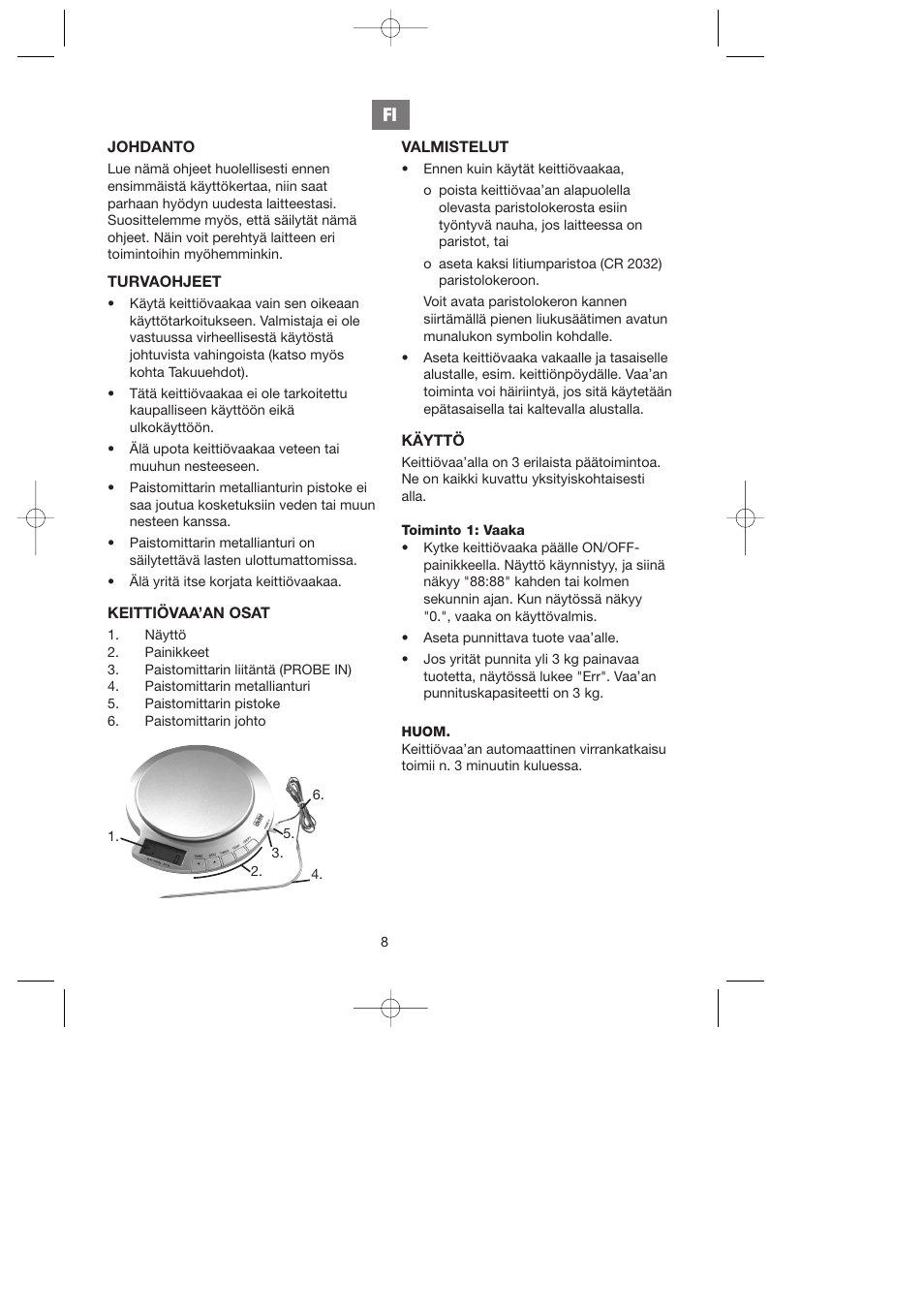 Melissa ide line 746-081 User Manual | Page 8 / 19