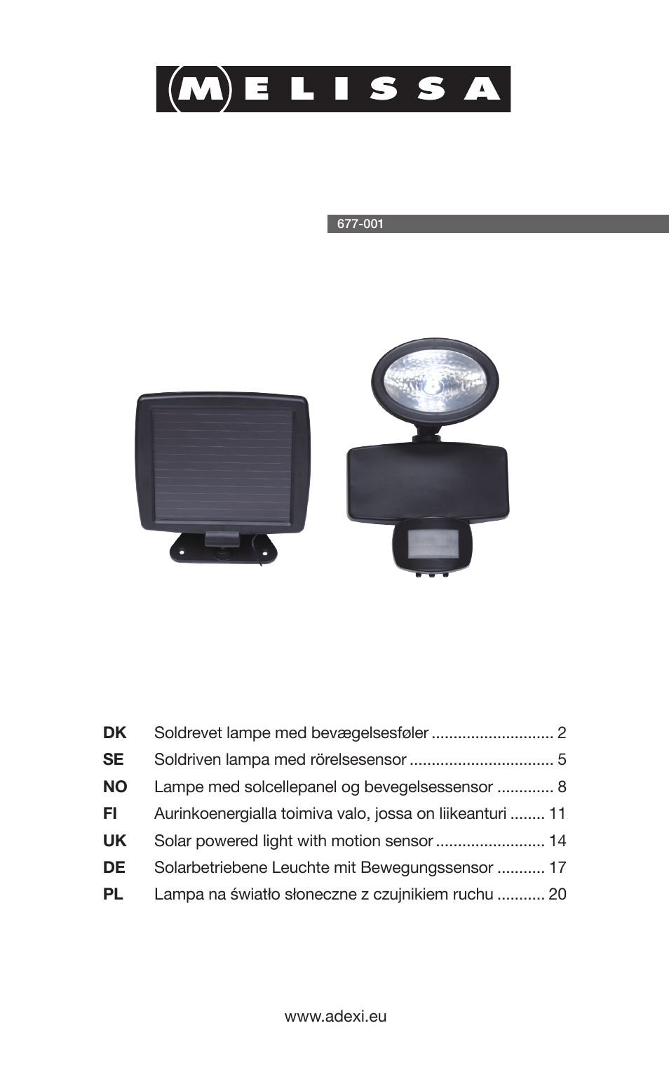 Melissa 677-001 User Manual | 25 pages