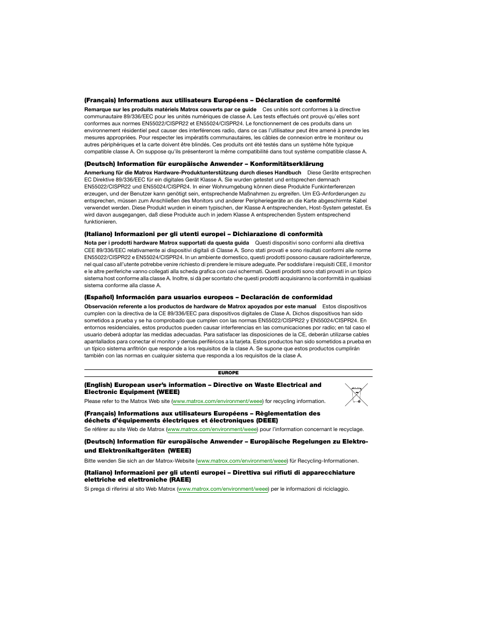 Matrox Electronic Systems ATC RG-200DL User Manual | Page 20 / 24