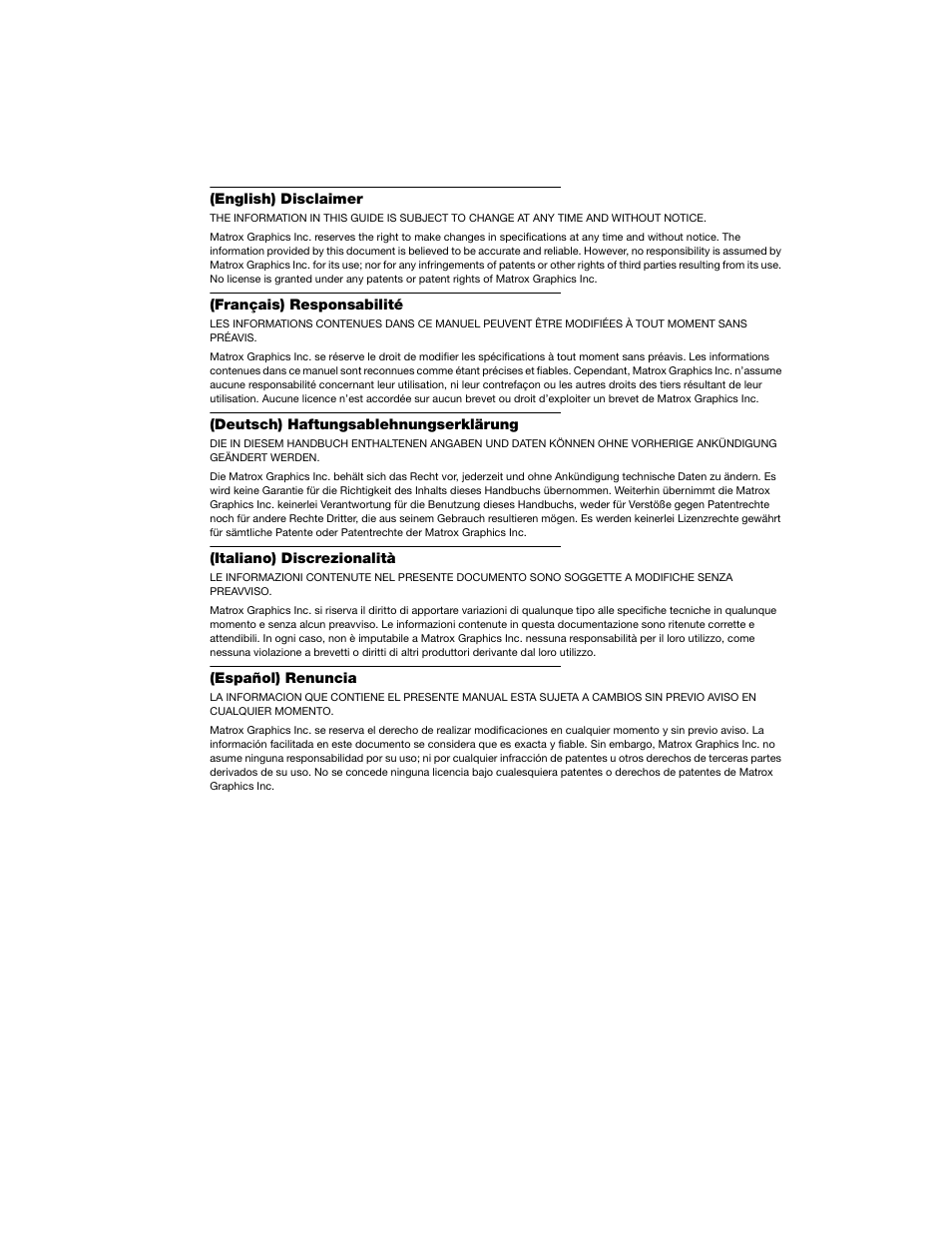 Matrox Electronic Systems ATC RG-200DL User Manual | Page 23 / 24