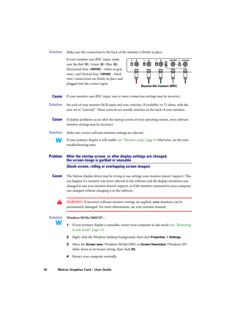 Matrox Electronic Systems LE G450 User Manual | Page 16 / 67