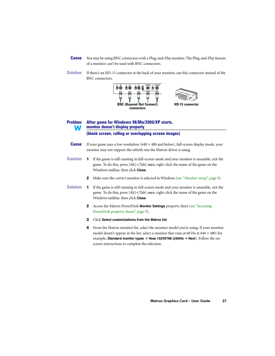 Matrox Electronic Systems LE G450 User Manual | Page 27 / 67
