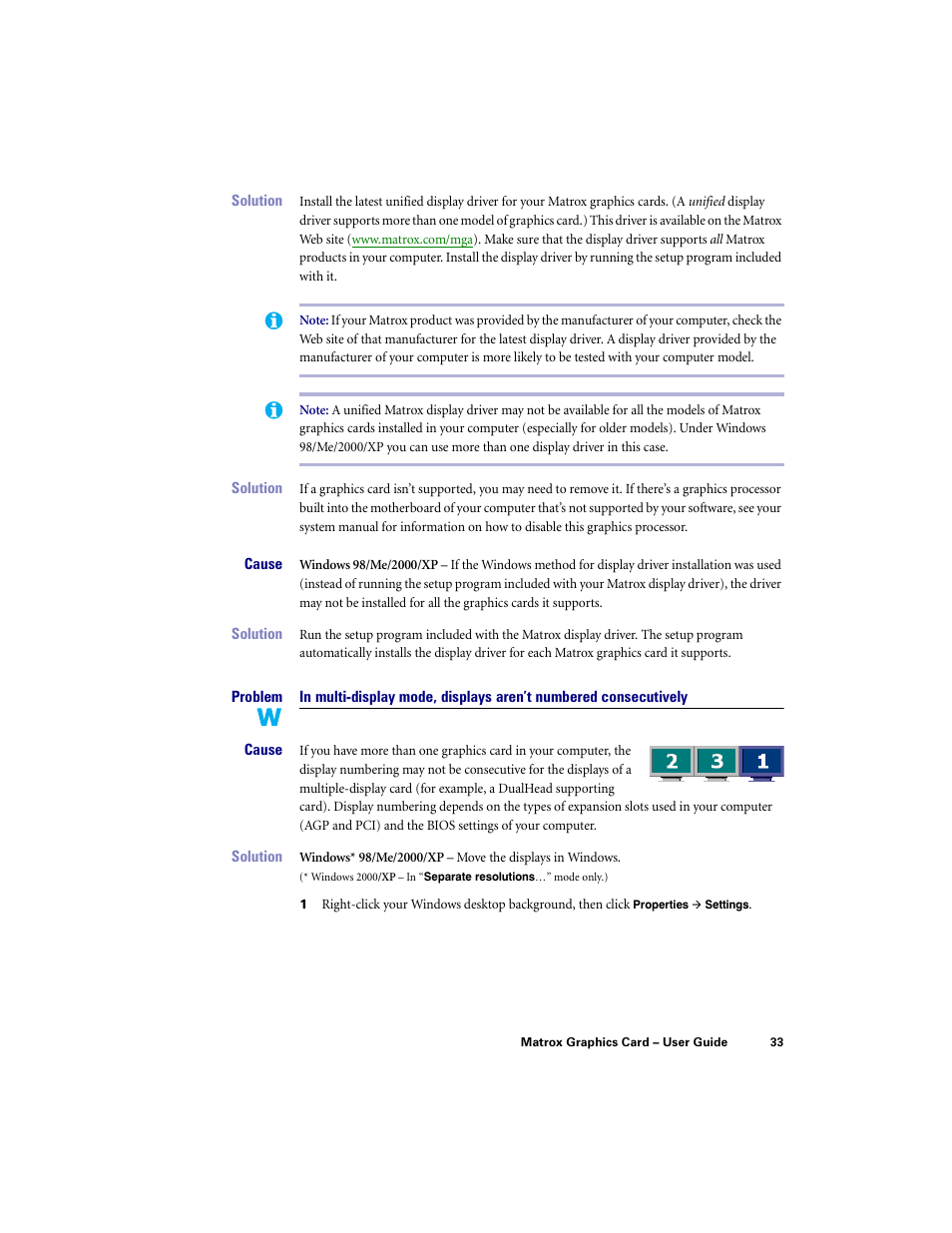 Matrox Electronic Systems LE G450 User Manual | Page 33 / 67