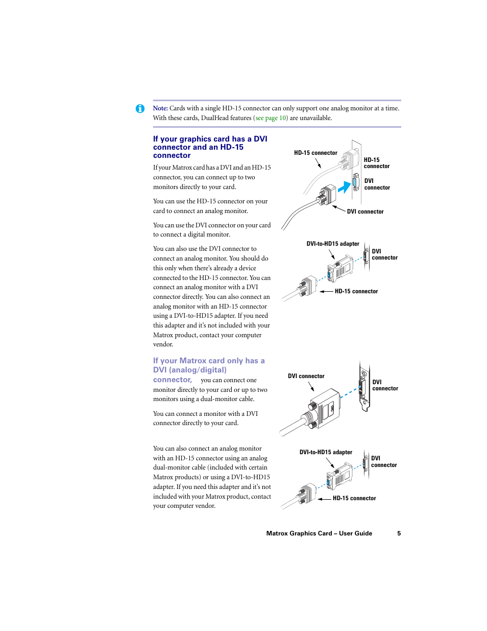 Matrox Electronic Systems LE G450 User Manual | Page 5 / 67