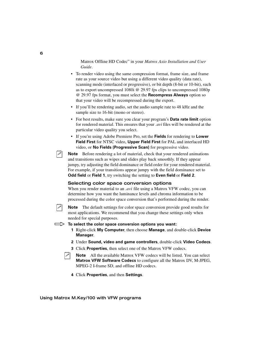 Matrox Electronic Systems M.Key/100 User Manual | Page 14 / 22