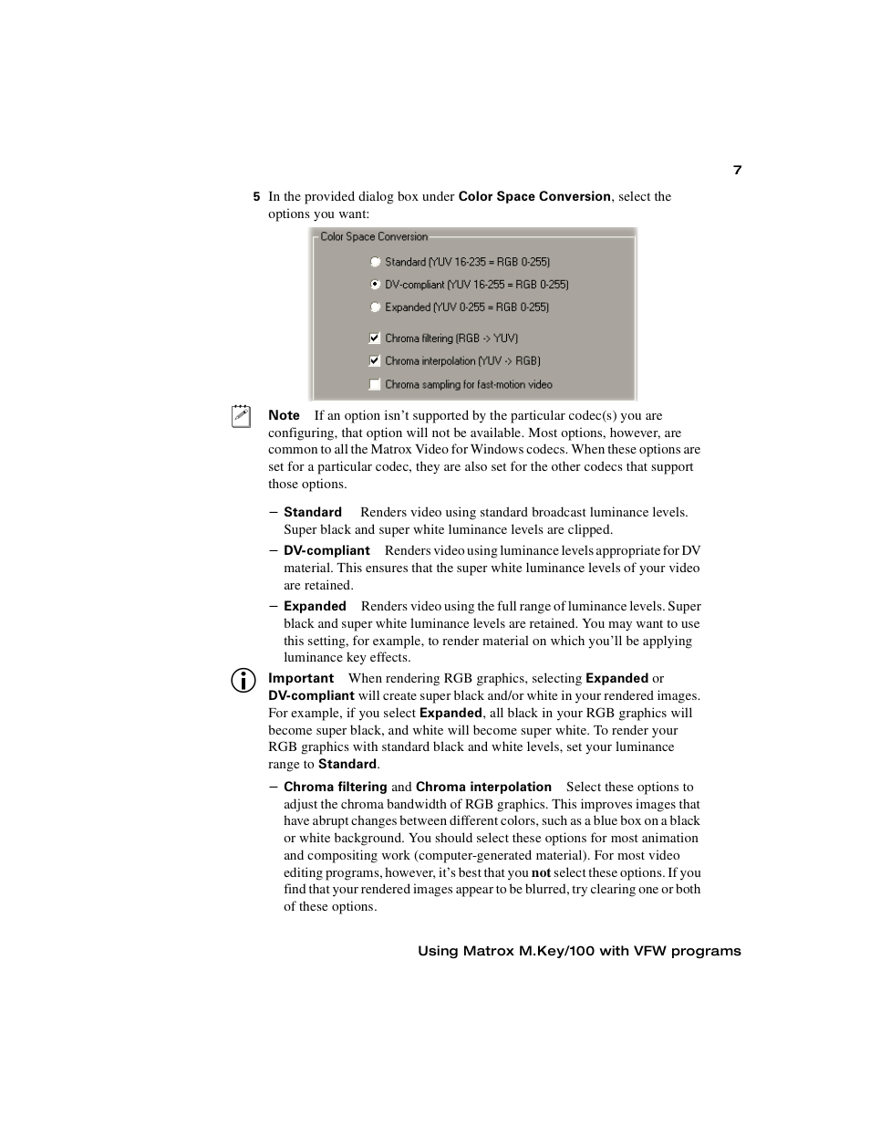 Matrox Electronic Systems M.Key/100 User Manual | Page 15 / 22