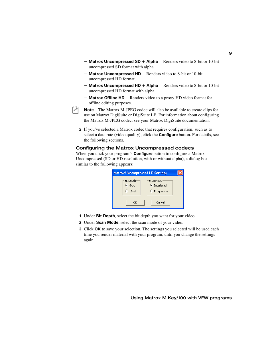 Matrox Electronic Systems M.Key/100 User Manual | Page 17 / 22