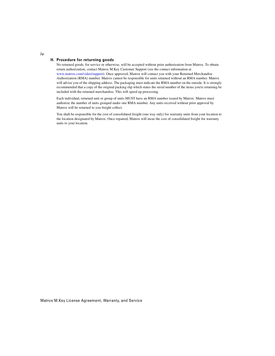 Matrox Electronic Systems M.Key/100 User Manual | Page 6 / 22