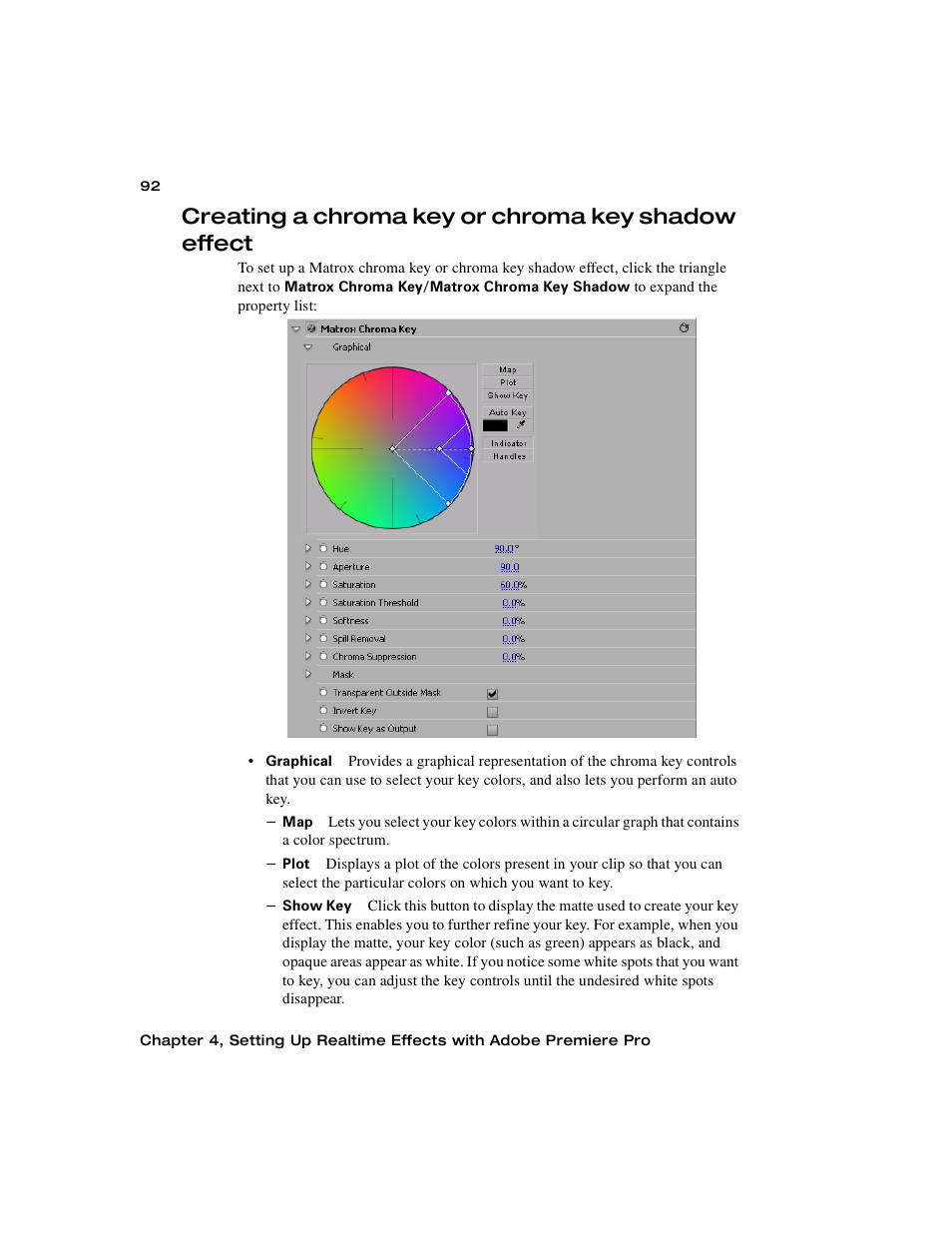 Creating a chroma key or chroma key shadow effect | Matrox Electronic Systems Matrox RT.X2 User Manual | Page 100 / 224