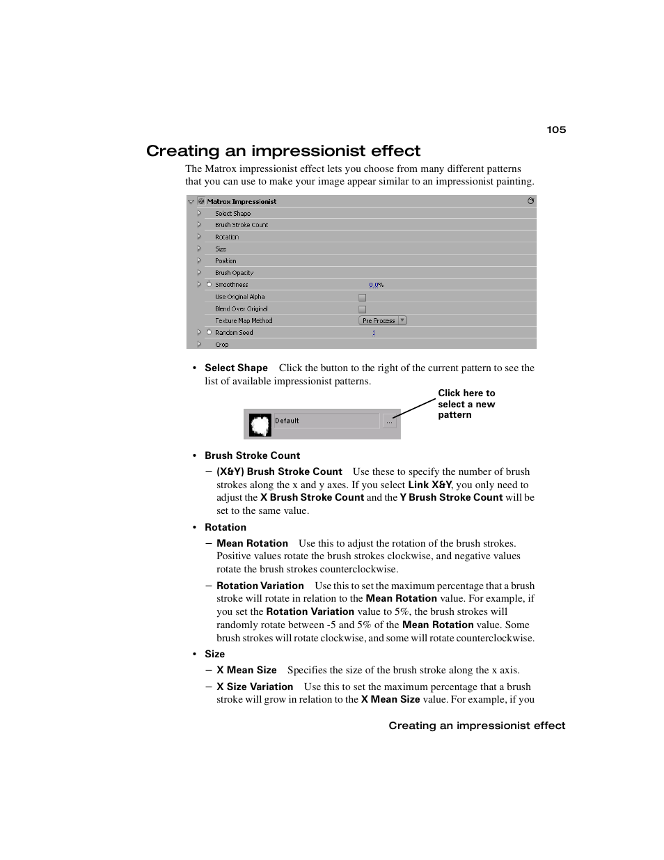Creating an impressionist effect | Matrox Electronic Systems Matrox RT.X2 User Manual | Page 113 / 224