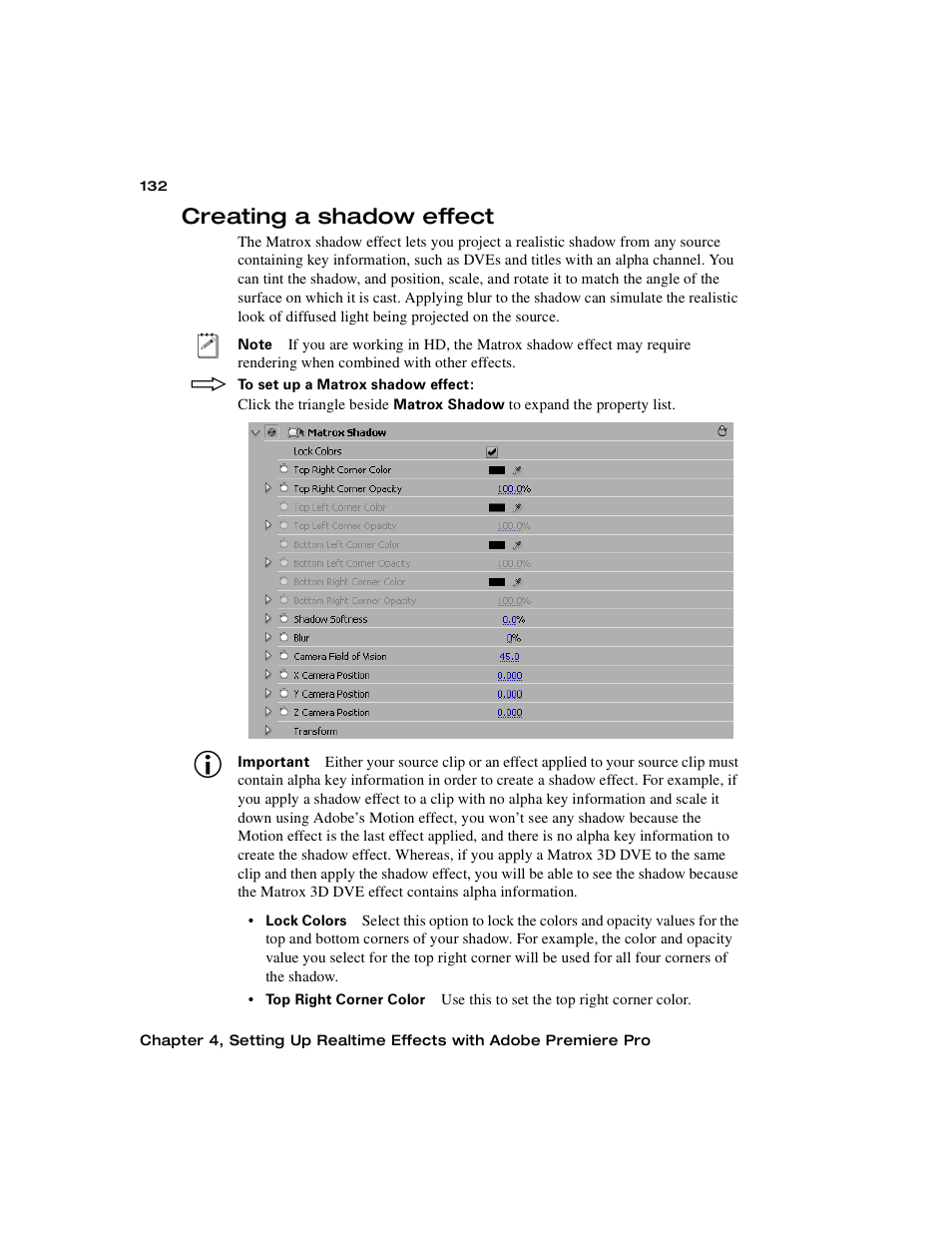 Creating a shadow effect | Matrox Electronic Systems Matrox RT.X2 User Manual | Page 140 / 224