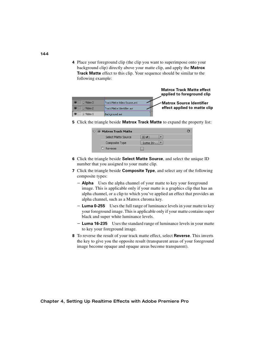 Matrox Electronic Systems Matrox RT.X2 User Manual | Page 152 / 224