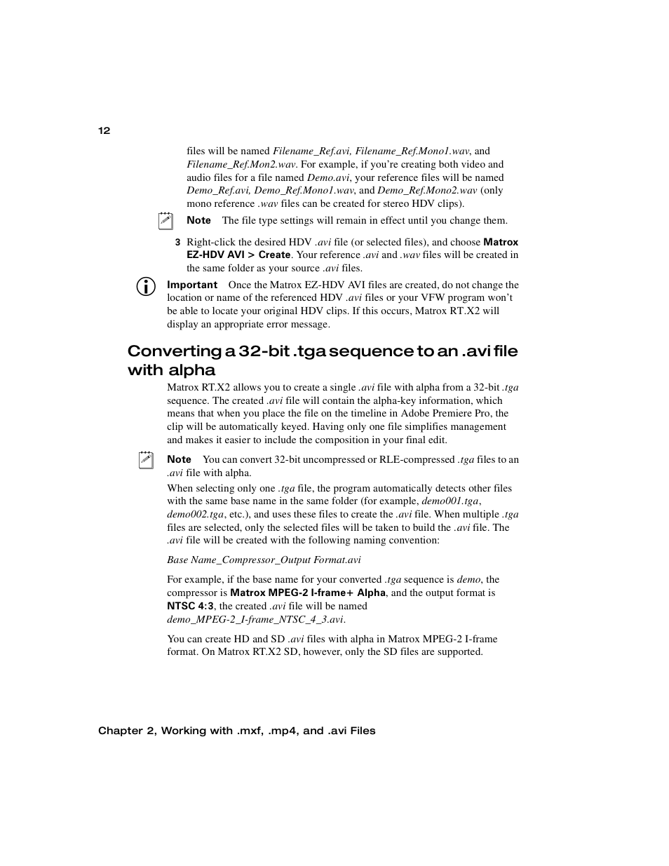 Matrox Electronic Systems Matrox RT.X2 User Manual | Page 20 / 224