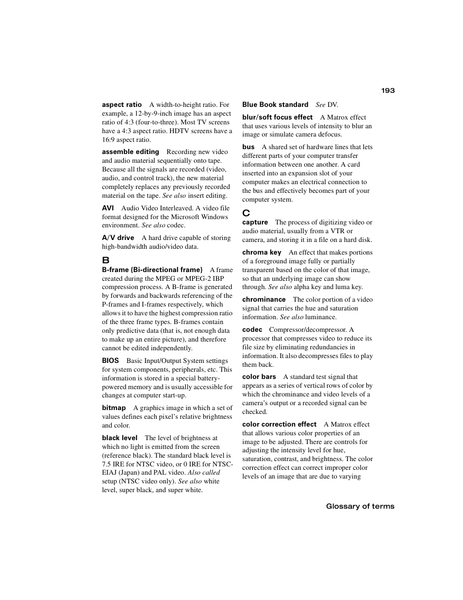Matrox Electronic Systems Matrox RT.X2 User Manual | Page 201 / 224