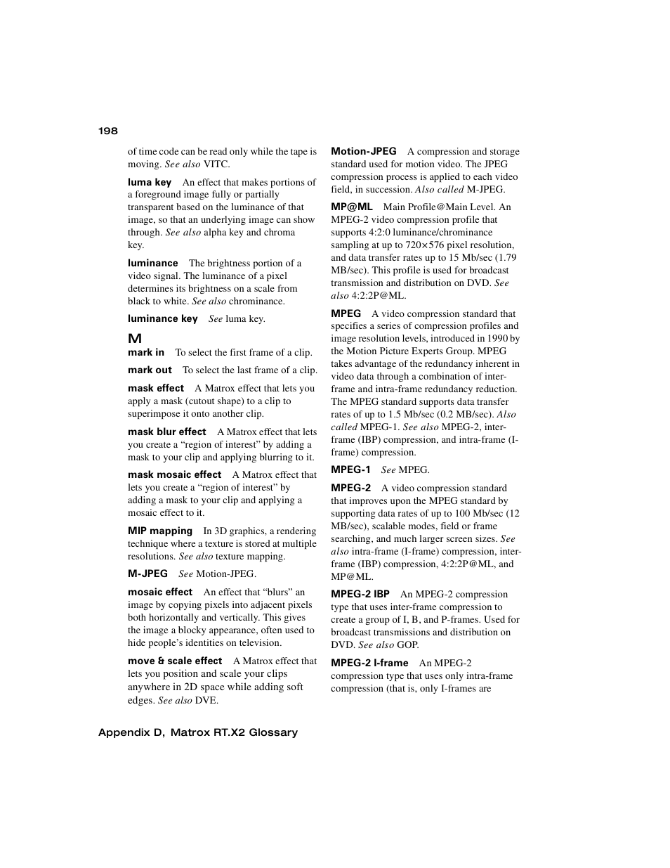 Matrox Electronic Systems Matrox RT.X2 User Manual | Page 206 / 224