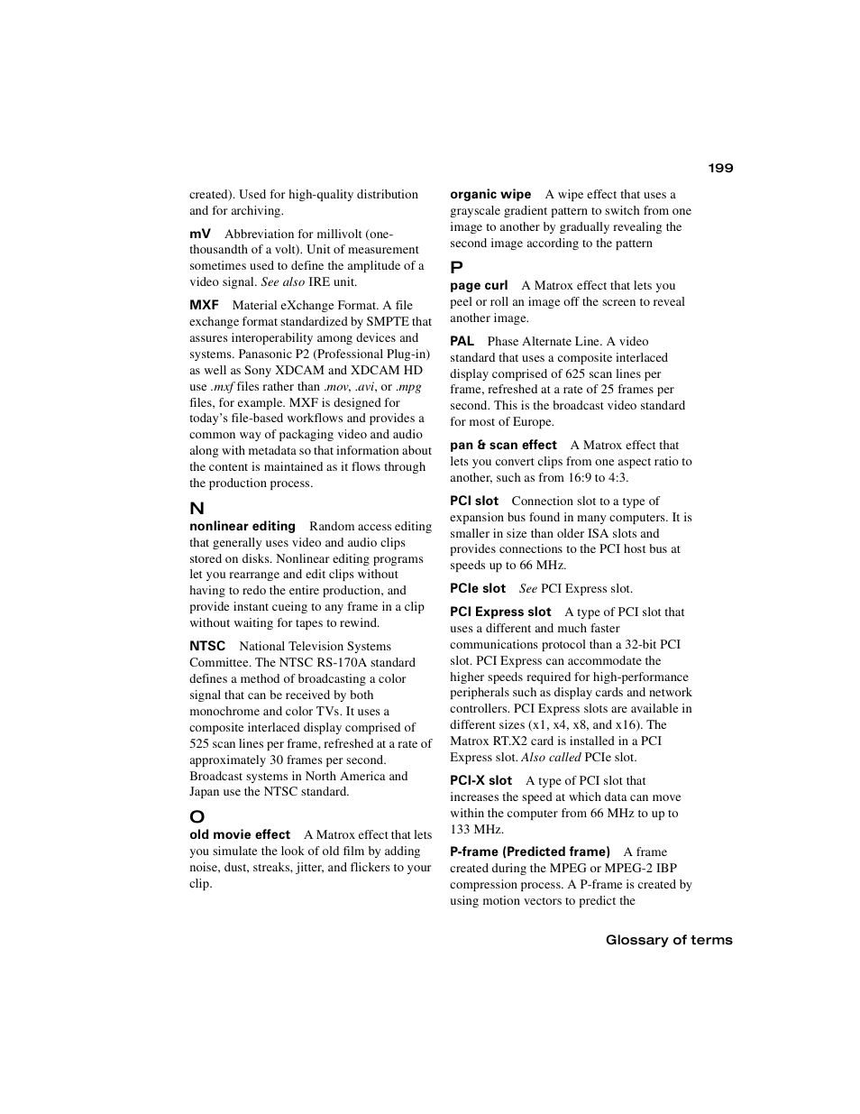 Matrox Electronic Systems Matrox RT.X2 User Manual | Page 207 / 224