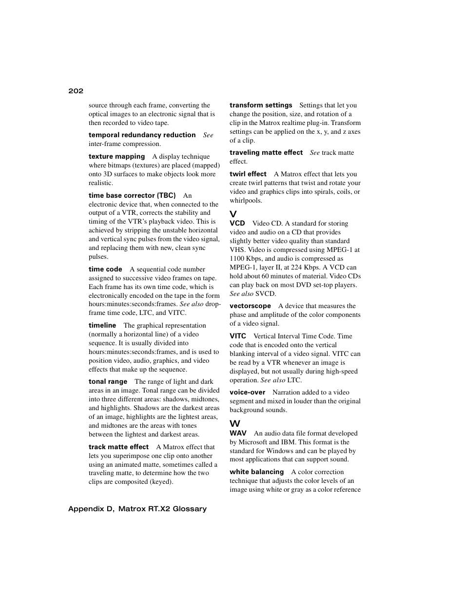 Matrox Electronic Systems Matrox RT.X2 User Manual | Page 210 / 224