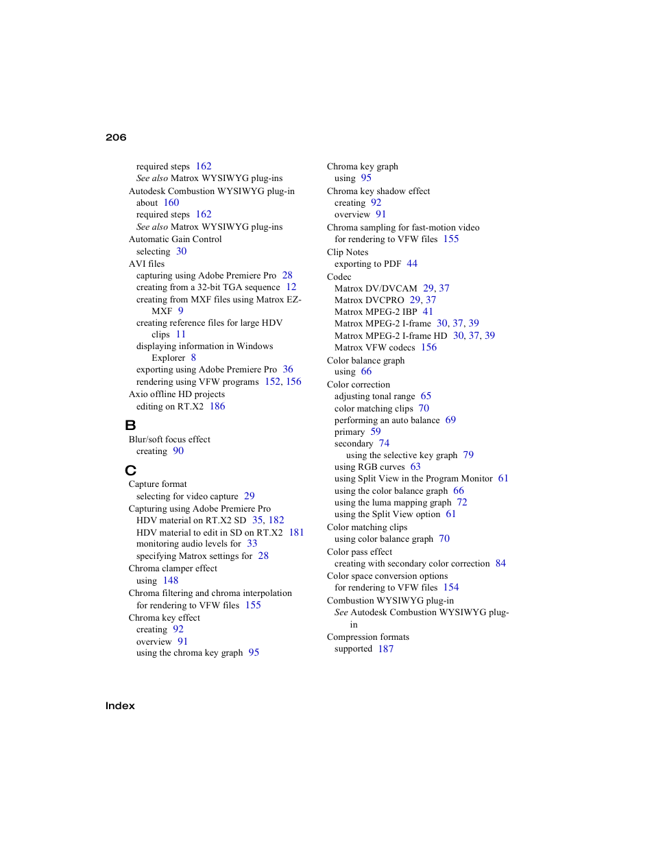 Matrox Electronic Systems Matrox RT.X2 User Manual | Page 214 / 224