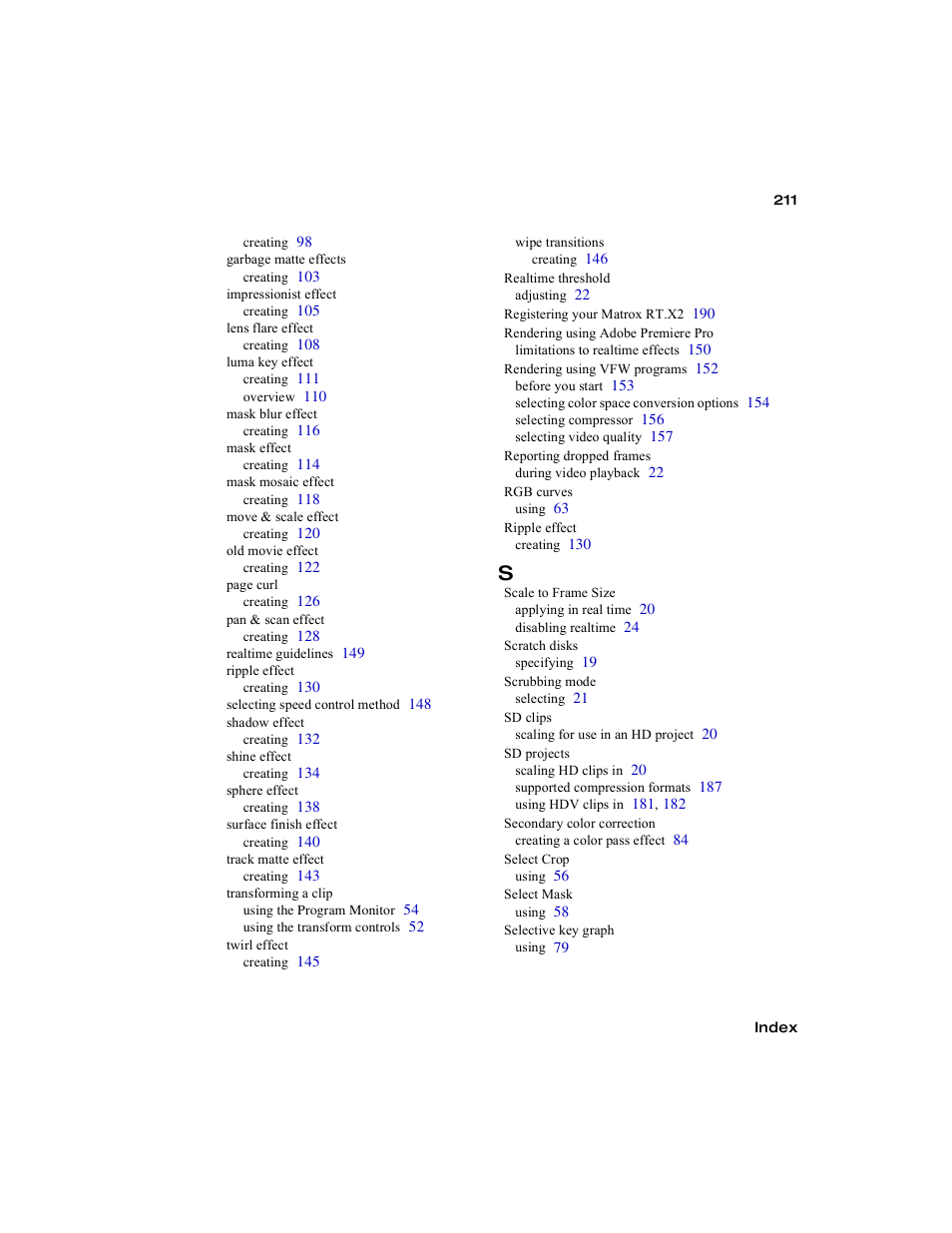 Matrox Electronic Systems Matrox RT.X2 User Manual | Page 219 / 224