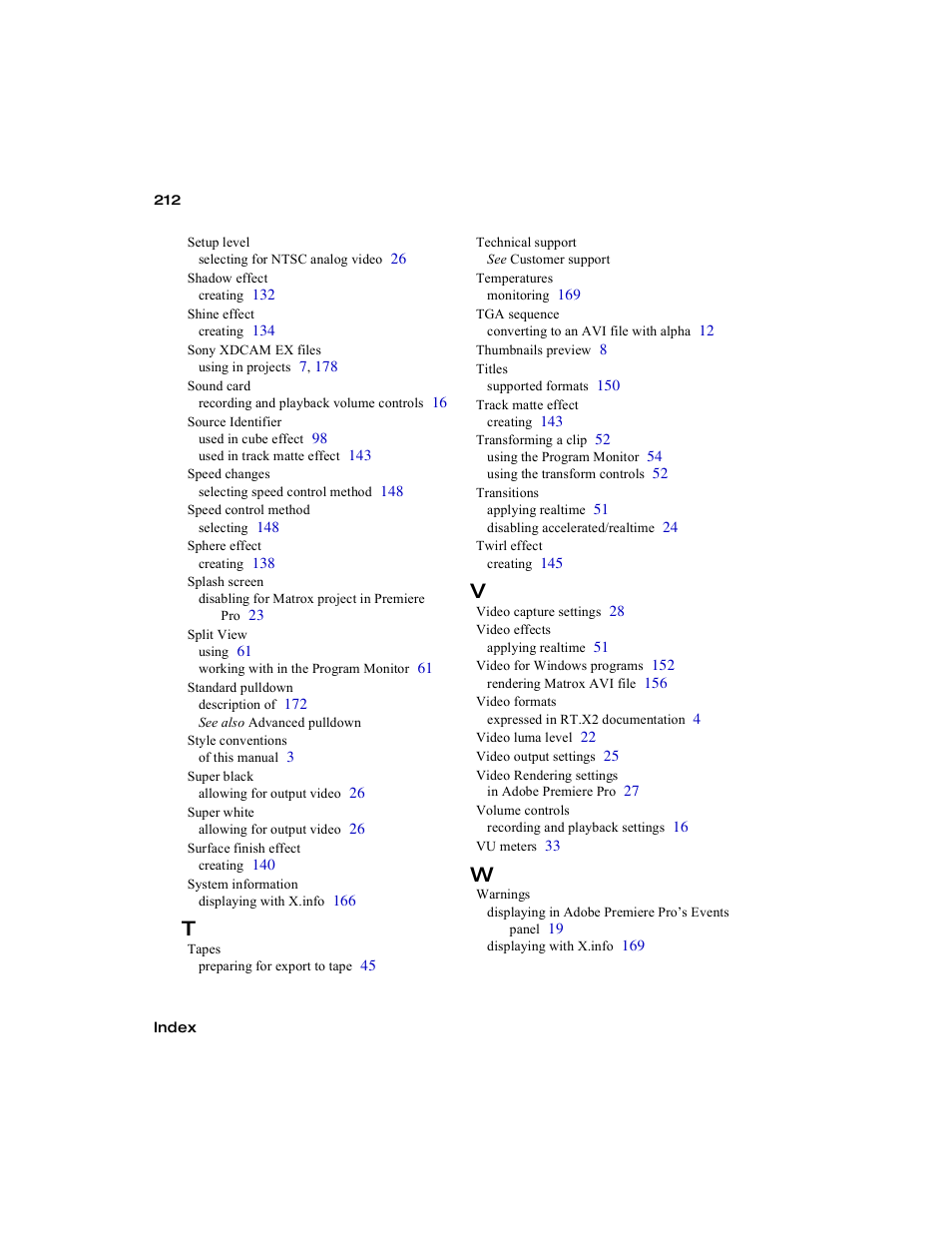 Matrox Electronic Systems Matrox RT.X2 User Manual | Page 220 / 224