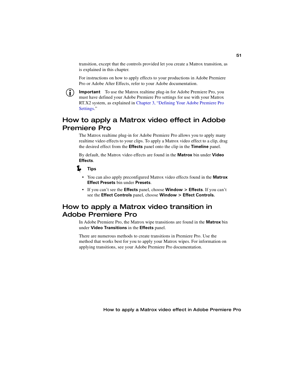 Matrox Electronic Systems Matrox RT.X2 User Manual | Page 59 / 224