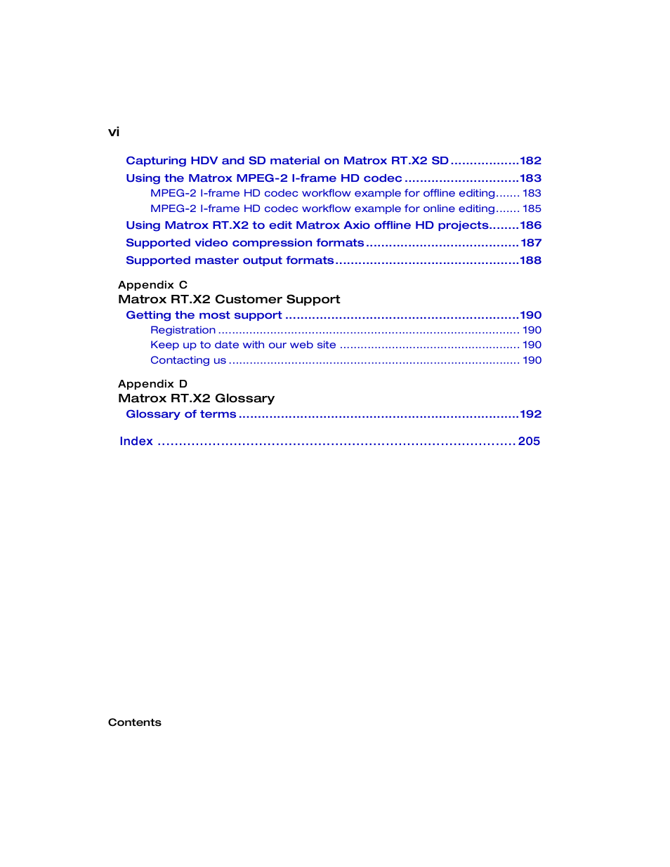 Matrox Electronic Systems Matrox RT.X2 User Manual | Page 8 / 224